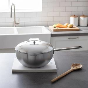 316스텐 통5중 중화웍 인덕션 볶음냄비 스테인레스 24cm