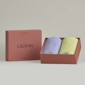 [그란]A-GIFT24-타월2P-라일락레이크1P+그라스그린1P-45X85