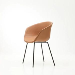 인체공학적 곡선디자인 가죽바디 스틸다리 안락의자(600 3색)