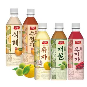 양반 전통음료 (매실/식혜/수정과/오미자/유자) 5종 500ml*24개