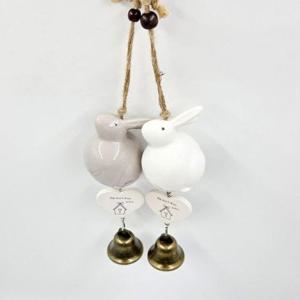 도자기 토끼 풍경종