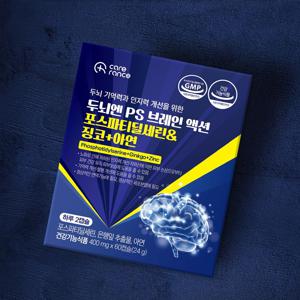 두뇌엔 PS 브레인 액션 포스파티딜세린&징코&아연*60정