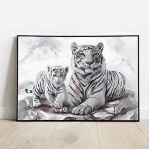 DIY 명화그리기 백호 가족 40x50cm