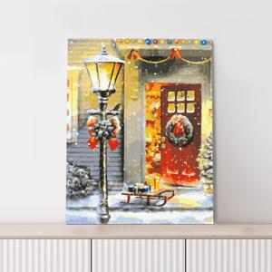 [미니전구 증정] DIY 명화그리기 첫눈과 크리스마스 40x50cm