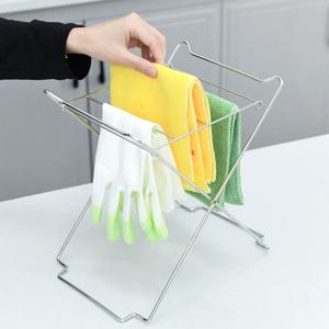 304 스테인리스 다용도 접이식 행주 비닐봉투 거치대