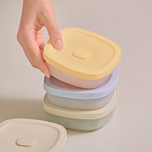 1+1 아이냠 이유식 이중밀폐 실리콘 보관용기 스팀홀 전자레인지 용기