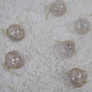 골드 패턴볼 6cm/12알 크리스마스겨울 카페 장식소품 교회성당(반짝이 가루 떨어짐있음)