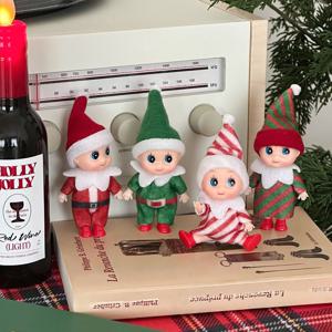베이비 산타 엘프인형 피규어 크리스마스장식 소품 요정인형