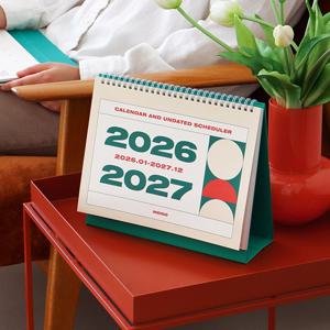 2026 2027 2년 달력 탁상 달력 스케줄러 데스크 캘린더 인테리어 달력