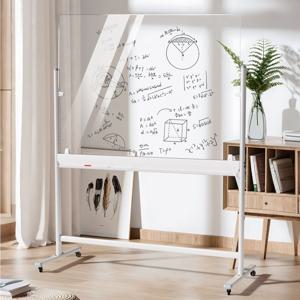 이동식 강화유리 투명 화이트보드 스탠드 칠판