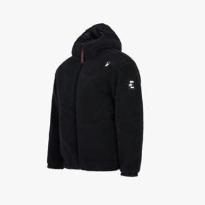 (신세계센텀점)[스파이더 본사] 공용 유로스포츠 플리스 패딩 후드 집업 자켓 SPIWCNJK222UBLK