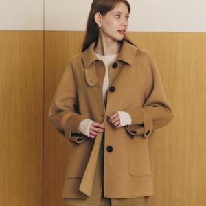 제로스트릿 [CREAM 12/10예약배송][6컬러] 핸드메이드 에이라인 울 하프 코트 (ZMWFCT337)