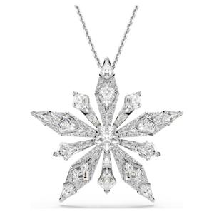 Idyllia 펜던트 및 브로치, 별, 화이트, 로듐 플래팅