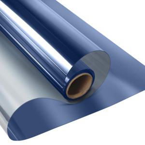 TEMU 1개 원웨이 창문 프라이버시 필름 스태틱 스티커, 자외선 차단 및 태양 보호, 가정 및 사무실용, 29.5x196.8 인치