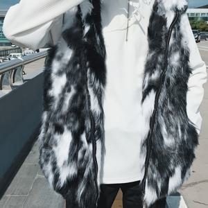 TEMU 남성용 헤비듀티 후드 조끼 - 보온 지퍼업 재킷, 풀지퍼 프론트 클로저, 비신축성 아우터 레이어, 라이딩 및 캐주얼 의상용 - 가을/겨울 아우터웨어 코트 (블랙/화이트 컬러 블록) - 쉬운 관리 냉방 의류, 모터사이클 기어, 세련된 디자인, 내구성 있는 구조, 야외 활동 애호가, 가을 패션, 고품질 원단, 야외 모험가