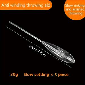 TEMU 5개 - 낚시 루어 발사기, 캐스팅 보빈, 회전 낚시 플로트. 헤비 플라이 후크. 장거리 안티캐스팅 낚시 보조 장비. 10, 15, 20, 25, 30가지 무게