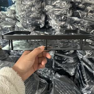 TEMU 1개 알루미늄 벽걸이 선반, 대용량 드릴 없는 직사각형 수납 선반, 욕실 & 주방용, 인테리어 장식 및 기능, 방청, 욕실 정리 및 수납