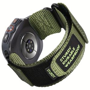 TEMU 삼성 갤럭시워치 Ultra 47mm용 조절형 나일론 브레이드 메탈버클 스트랩 (2025/2024) - 여성용, 아웃도어 스포츠, 데일리웨어, 슬림한 디자인, 모던한 wristband, 고품질 band, 가벼운 소재, smartwatch replament band, 안전 bule strap, 액티브라이프스타일, 피트니스 enthusiasts