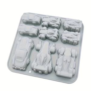 TEMU 1개 실리콘 젤리 푸딩 몰드, 9구멍 레이스카 초콜릿 몰드, 크리에이티브 직사각형 실리콘 베이크웨어, 매뉴얼, 생일, 디저트, 초콜릿 만들기