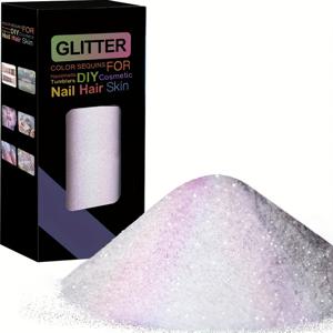 TEMU 육각형 바디 글리터 50g - DIY 화장품, 네일 아트, 헤어 & 스킨 액세서리용 혼합 컬러 세퀸, 100ml 미만 패키지, 쉬머 효과