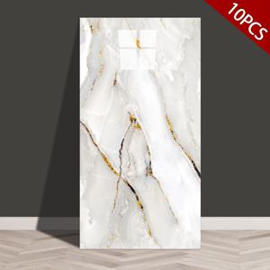 TEMU 10팩 3D 대리석 패턴 벽 패널, 박기와 스틱 PVC 소프트 패딩 패널, 자체 접착 방수 비닐 벽 타일, 부딪히지 않는 쿠션 벽 배경 - 주방, 욕실, 식사실 및 홈 데코용 - 