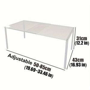 TEMU 조절 가능한 금속 옷장 정리 선반 – 옷, 액세서리 및 침구용 3단 수납 랙, 공간 절약형 옷장 분리대, 메쉬 디자인, 쉬운 조립, 도구 필요 없음, 옷 정리 수납, 장착형 옷장 시스템