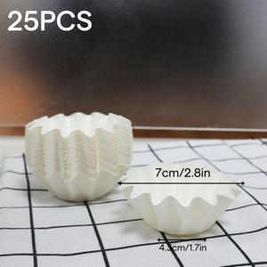 TEMU 50개 짜리 일회용 비스킷 컵 - 컵케이크, 머핀, 푸딩 모양 용기용 쉽게 분리되는 종이 라이너 - 가정용 주방 베이킹 도구 및 가제트, 베이킹 액세서리에 완벽