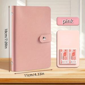 TEMU 1pc 캐시 절약 노트북, 투명한 돈 홀더 - 지폐, 동전 및 작은 변경을 위한velop wallet, 중립적인 스타일, 금색 버클 클로저, 일상적인 사용을 위한 휴대용, 지불 정리기, 디자인, 내구성 구조