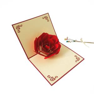 TEMU 우아한 3D 팝업 장미 인사말 카드와 봉투 - 생일, 기념일, 어머니의 날 등에 이상적 - 클래식 스타일의 휴일 장식, 크리스마스에 완벽
