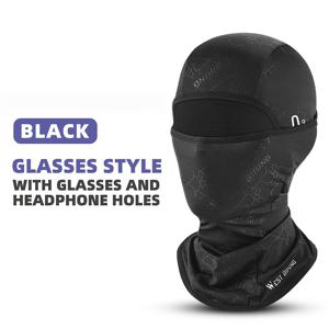 TEMU 웨스트 바이킹 풀 페이스 발라클라바 - 여름용 자외선 차단, 야외 스포츠용 방진 보호, 남녀 공용, 블랙, 통기성 폴리에스터 혼방, 사이클링 & 하이킹용 헤드 커버