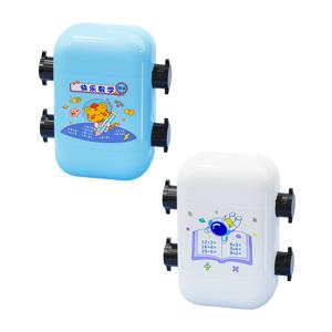 TEMU 2개 스마트 수학 롤러 스탬프, 덧셈, 뺄셈, 곱셈, 나눗셈 세트, 2-in1 재사용 가능한 롤러 수학 교육용 스탬프, 교체 가능한 잉크 학교 용품