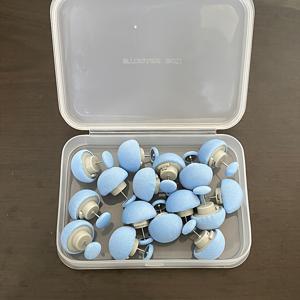 TEMU 16개 버섯 모양 이불 클립 - 안전하고 편안한 침구 고정장치, 손세탁 전용, 회색, 침구 고정기