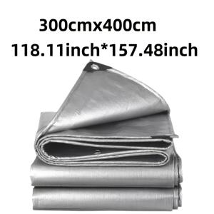 TEMU 헤비듀티 타포린, 날씨에 강한 다목적 캐노피 금속 버클 및 강화된 가장자리, 내구성 있는 플라스틱 커버, 실버 - 캠핑카 주택자, 자동차 소유자, 정원 애호가를 위한 완벽한 선물