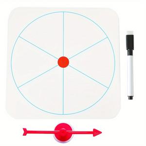 TEMU 6가지 종류의 지울 수 있는 회전 자석 타일, 포인터 도구, 무작위 그림, 교사를 위한 교수 자료, 가족 및 교실 상호 작용, 글자, 단어, 수학 등 학습, Hoojojo