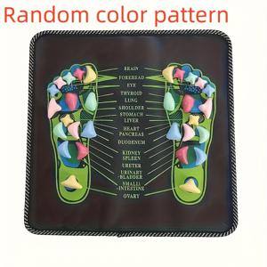 TEMU 발에 사용되는 침술 마사지 매트 - 전기식이 아닌 건강 발 반사 로지 패드, 돌과 투명한 압력 포인트, 휴식 및 웰니스, 배터리 필요 없음, 마사지 도구