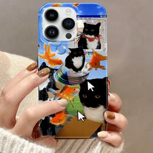 TEMU 다양한 아이폰 모델, 특히 최신 버전을 위한 귀여운 및 예술적인 만화 테마 폰 케이스, 생생하고 현실적인 디자인을 특징으로 합니다.