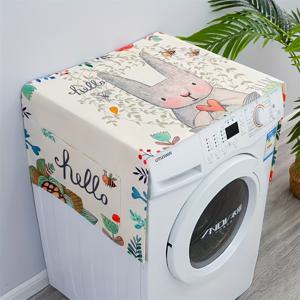 TEMU 2-in-1 듀얼 오픈 냉장고 및 전자레인지 커버 - 노르딕 스타일 싱글 도어, 냉장고 및 세탁기용 고품질 먼지 방지 직물 보호자, 57x140cm (22.44 55.12in), 전자레인지 커버 보호자, 세련된 가전제품 커버, 내구성 있는 가전제품 커버|냉장고|전자레인지