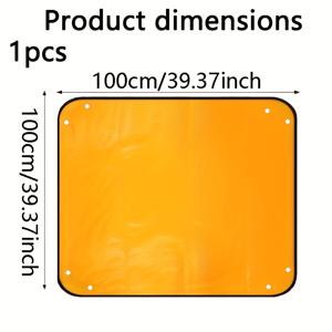 TEMU 방수 인조 가죽 식물 재심 매트 1개 - cm x cm 노란색 실내 다육식물 이식 및 물주기 매트, 토양 변경을 위한 휴대용 정원 매트, 쉬운 취급을 위한 녹색 스트랩 포함