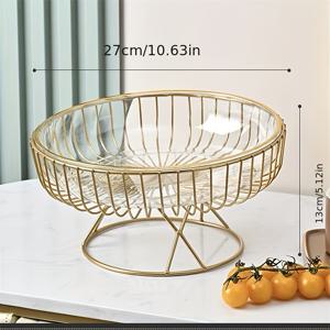 TEMU 대용량 사탕 접시 철제 중공 베이스 - 사탕, 과일, 간식 및 디저트에 적합 - 할로윈, 크리스마스, 부활절, 추수감사절, 졸업식에 이상적