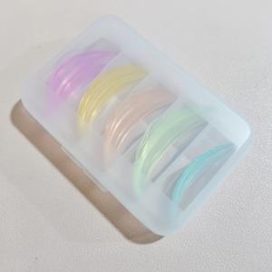 TEMU 블랙윙스 글리터 블루 레이스 5쌍 C컬 립스 몰드, 접착식 속눈썹 패드, 속눈썹 리프터, 컬러 도구 및 리프팅 솔루션 포함, 프로페셔널 속눈썹 스타일링 키트, C컬 디자인, 정밀 어플리케이터, 실리콘 몰드, 재사용 가능 속눈썹 보조기, 메이크업 & 살롱 전문가용