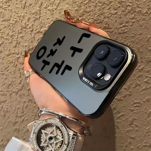 TEMU 아이폰 16 15 14 11 프로 맥스 X XR XS 맥스 8 7 플러스용 심플한 한국식 폰 케이스, 안티드롭 매트 백 커버