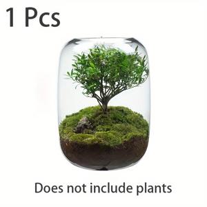 TEMU 1개 클래식 기하학 유리 꽃병, 6.3