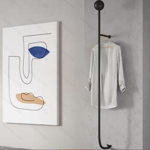 TEMU 노르딕 철제 벽걸이 코트 랙, 다기능 코너 옷걸이, 창의적인 라이트 럭셔리 디자인, 할로윈과 크리스마스 장식에 완벽, 크리스마스와 할로윈을 위한 이상적인 선물