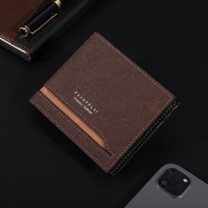 TEMU 남성용 대용량 빈티지 내부 지퍼 3단 접이식 지갑, 신제품 비즈니스 포토 위치, 다기능 초슬림 인조 가죽 카드 지갑