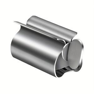 TEMU 스테인리스 스틸 치약 짜개 - 위생적이고 노동 절감형 튜브 압착기, 욕실용 치약 롤러 홀더 스탠드 (스테인리스) | 모던 바스룸