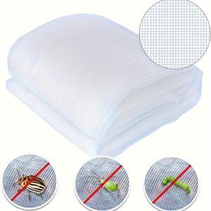 TEMU 초미세 60 메쉬 HDPE 방충망, 투명 500cm x 200cm - 야채, 과일, 묘목 및 온실 식물용 내구성 있는 정원 보호, 정원과 과수원의 곤충 통제에 이상적, 정원 망식물 보호