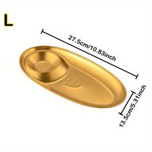 TEMU 1/2개 304 스테인레스 스틸 세라믹 분할 저녁 식사 접시, 소스 접시 포함, 두 개의 구획이 있는 듀얼 컴파트먼트 서비스 접시, 만두, 식기 세척기 안전, 가정용 주방, 레스토랑, 피크닉, 캠핑에 이상적