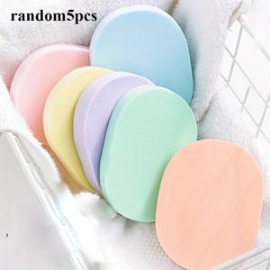 TEMU 5개입 개별 포장, 부드러운 페이셜 스펀지 - 두꺼운 각질 제거 패드, 깊은 클렌징 및 메이크업 리무버용 무향 다목적 세안 스펀지