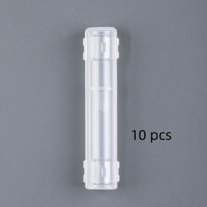 TEMU 10개 메이크업 브러시 보호 케이스, 향기가 없는 휴대용 먼지 방지 플라스틱 커버, 재사용 가능, 아이섀도 브러시, 립 브러시, 코 블렌딩 브러시와 호환 가능, 여행 및 가정용 보관 상자