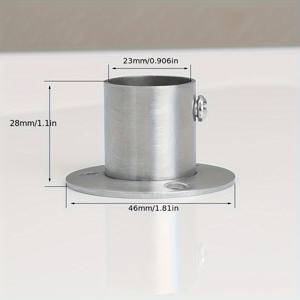 TEMU 2개 세트 스테인리스 벽걸이 브라켓 - 내구성 강한 녹 방지 다용도 행거 및 커튼 걸이대, 사전 구멍 뚫림 설계로 쉬운 설치, 주방·침실·욕실·사무실 정리용